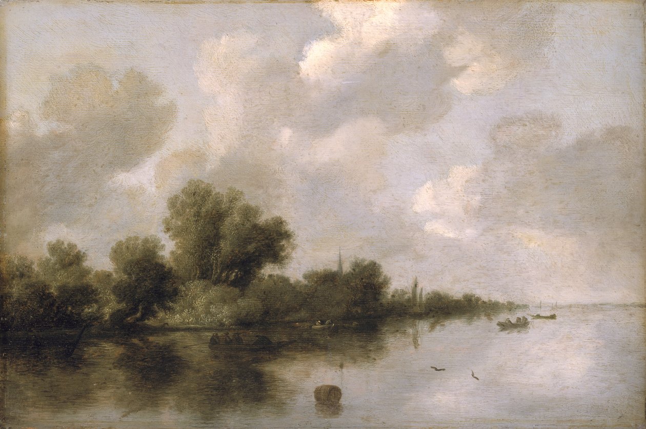 Paysage fluvial, 1632 - Salomon van Ruisdael or Ruysdael