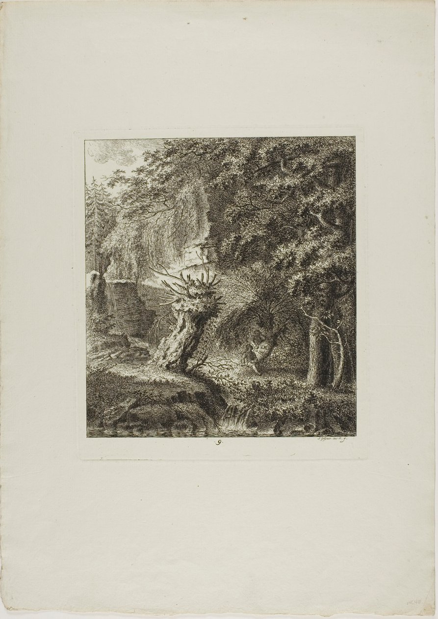 Paysages dédiés à M. Warelet - Salomon Gessner