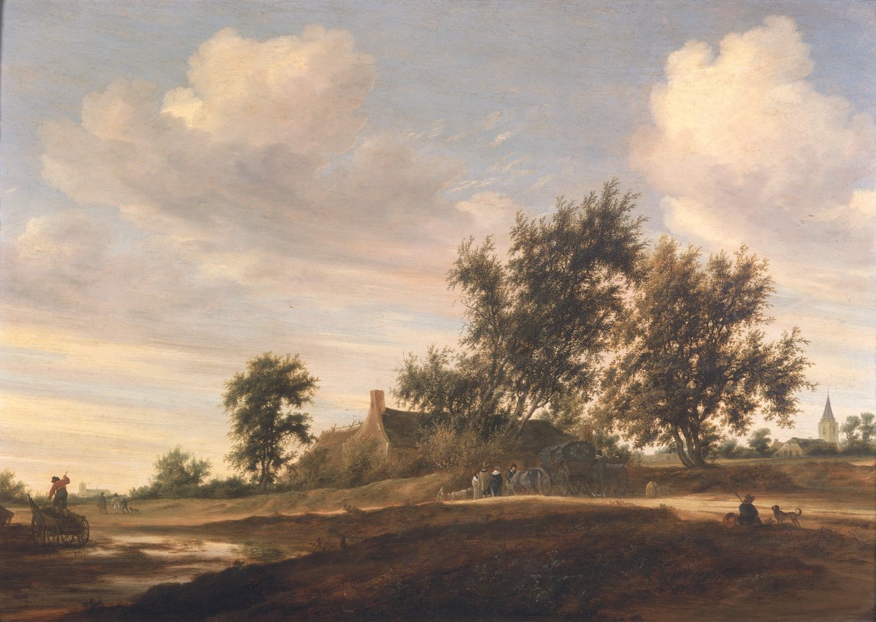 Paysage boisé étendu - Salomon van Ruisdael or Ruysdael