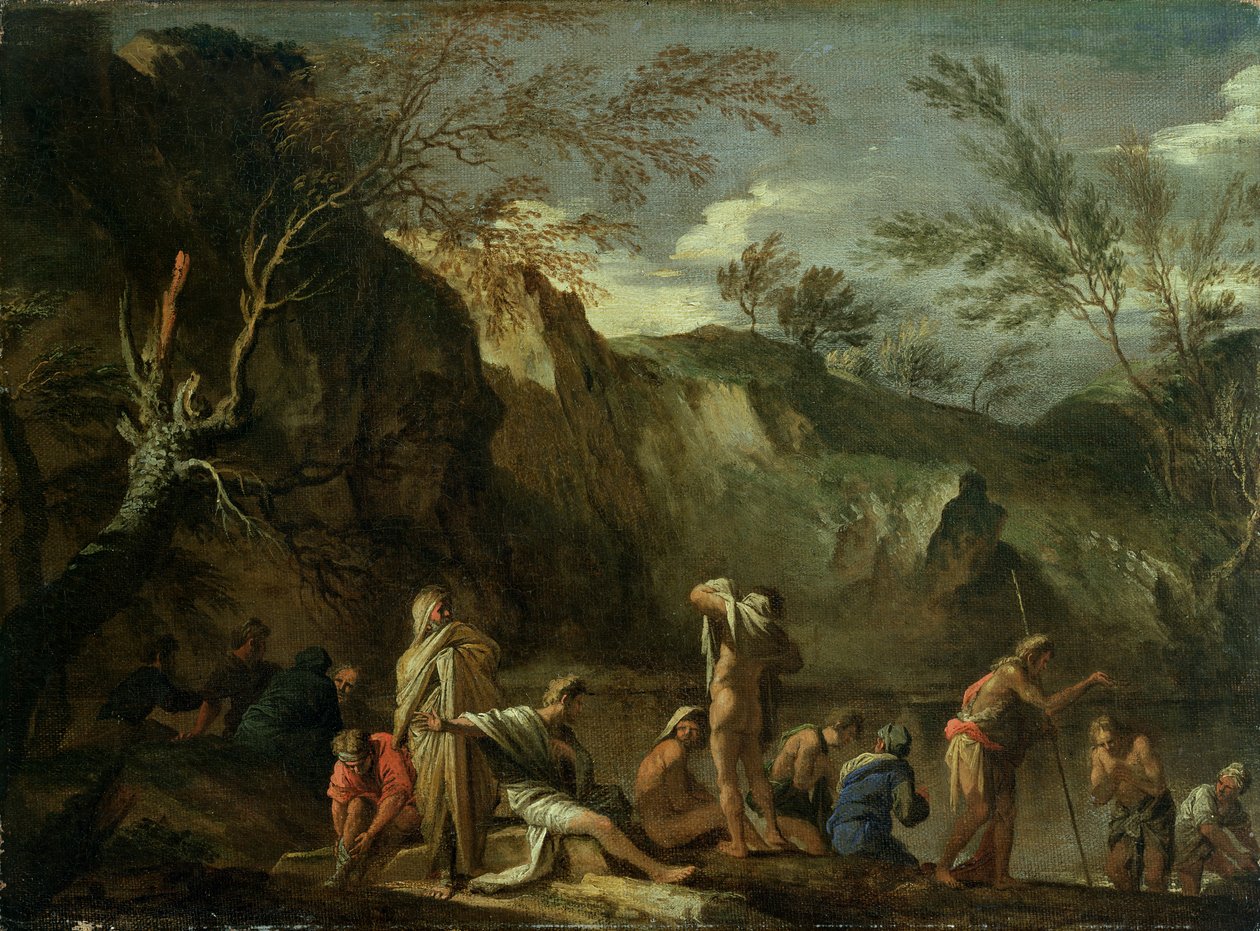 Le Baptême du Christ - Salvator Rosa