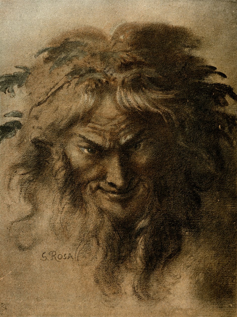 Tête de faune - Salvator Rosa