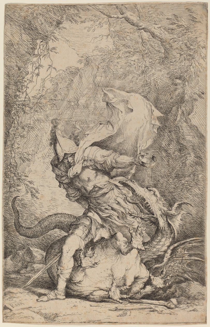 Jason et le dragon - Salvator Rosa