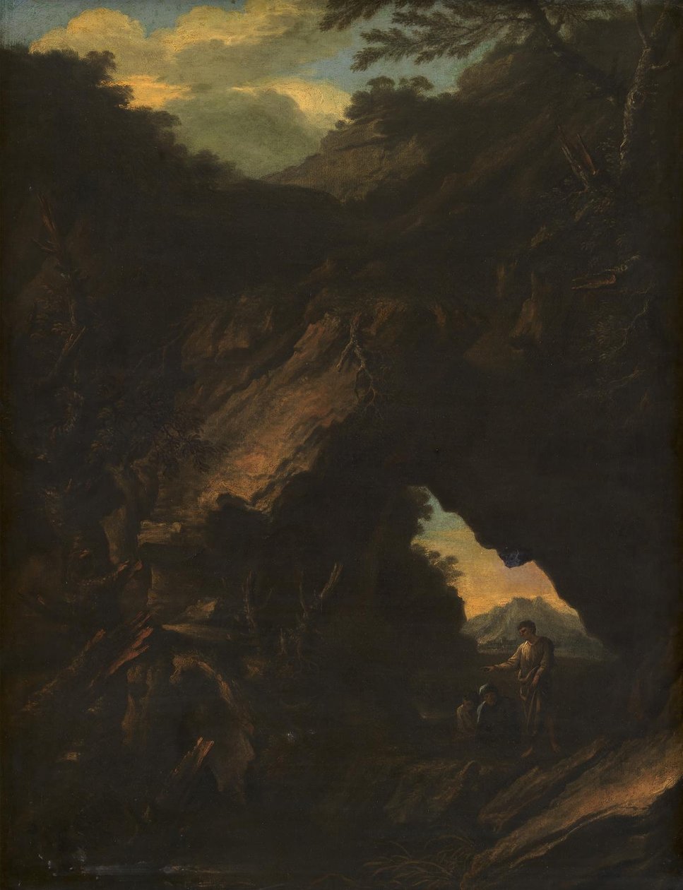 Paysage avec un "Arco Naturale" - Salvator Rosa