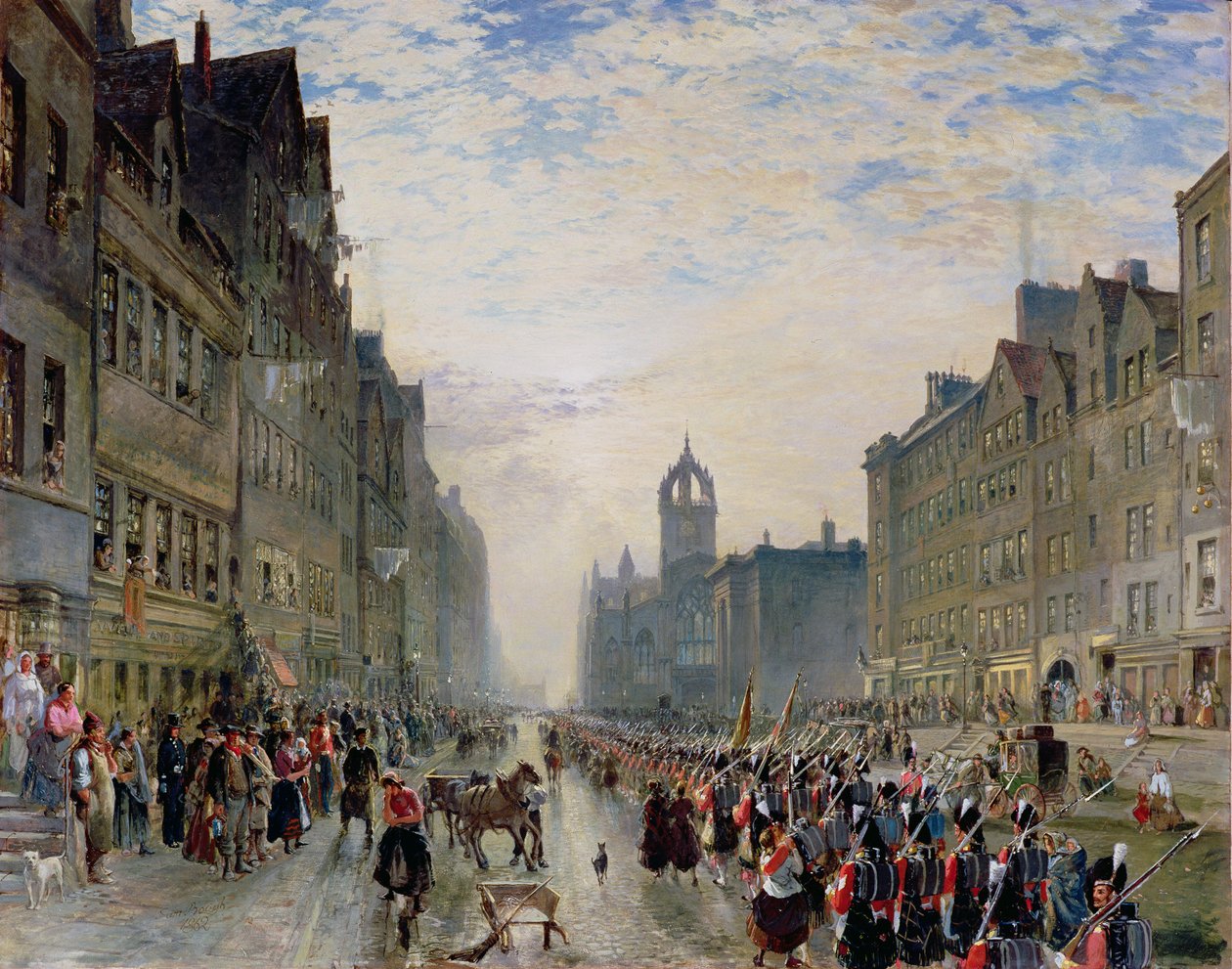 La Grande Rue, Édimbourg - Samuel Bough