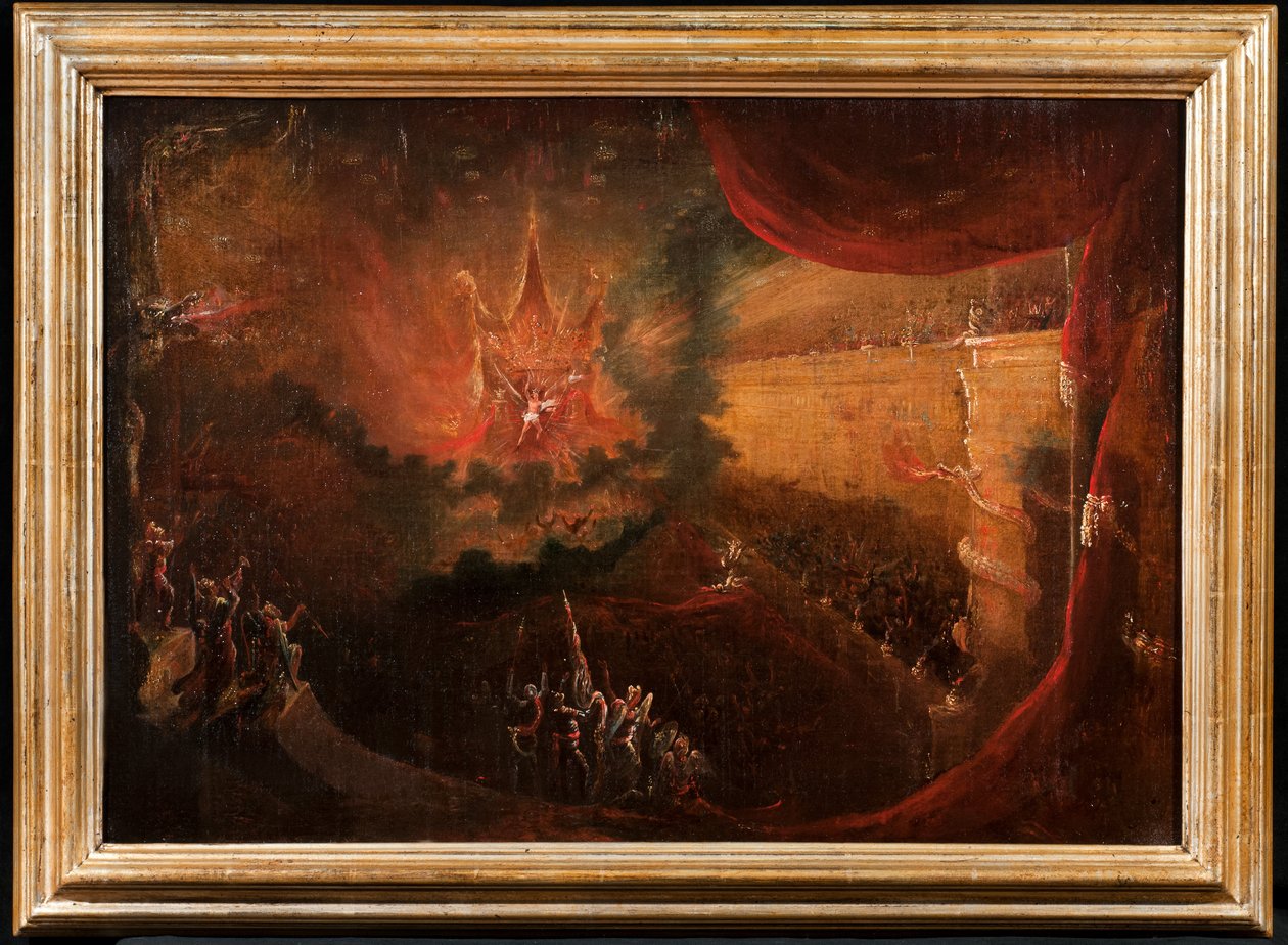 Satan intronisé en enfer - Samuel Colman