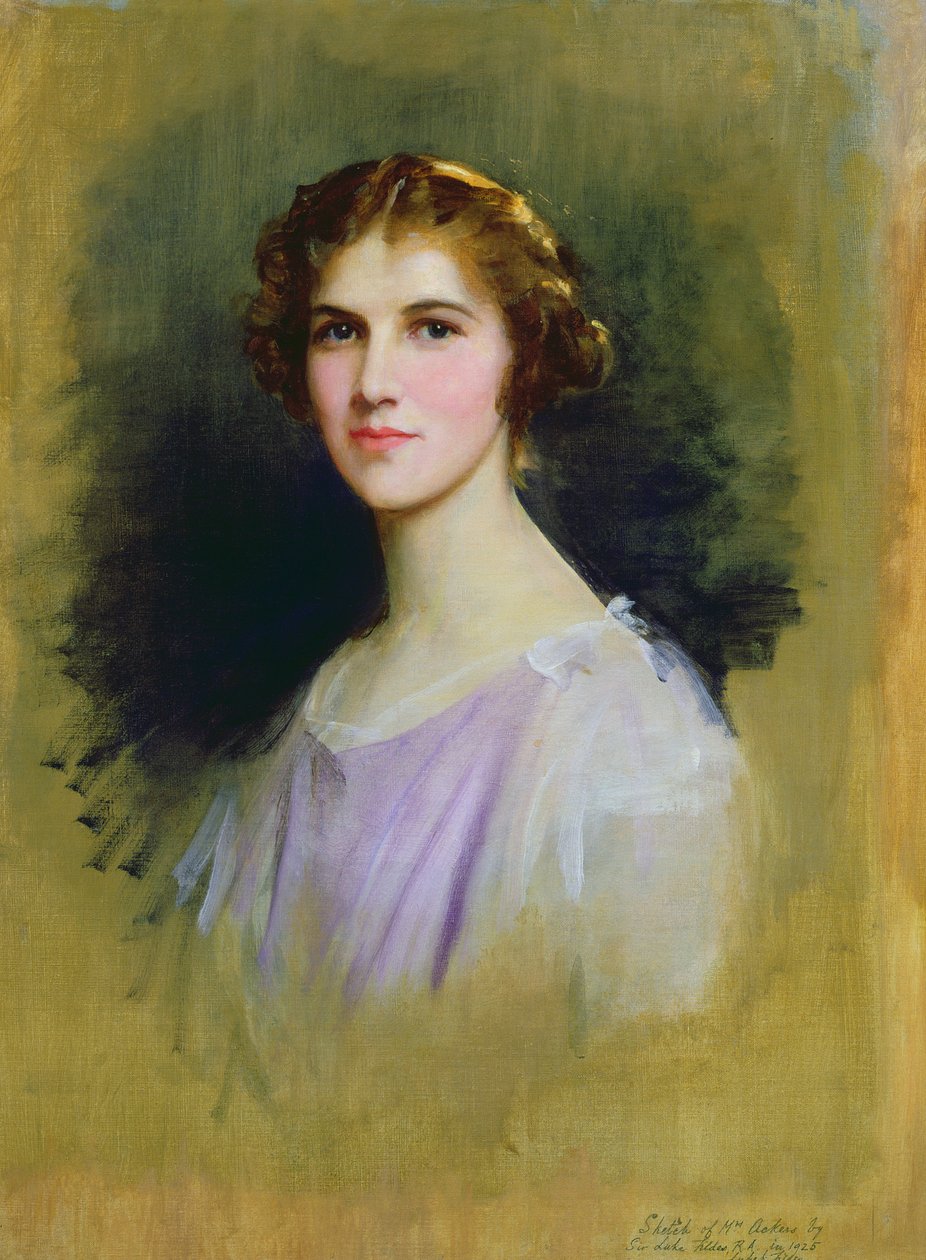 Esquisse pour un portrait de Mme Ackers, 1925 - Samuel Luke Fildes