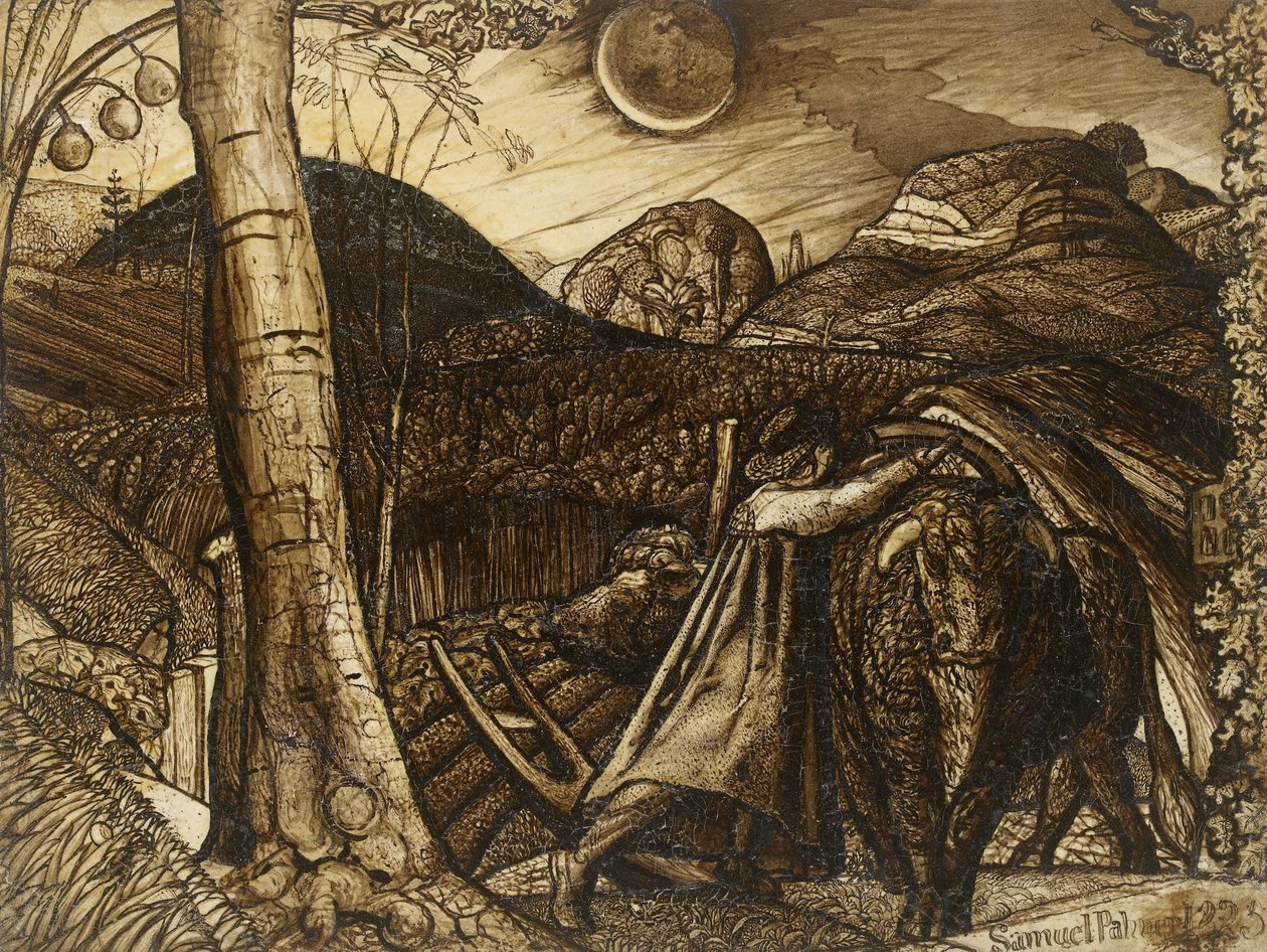 Une scène rustique, 1823 - Samuel Palmer