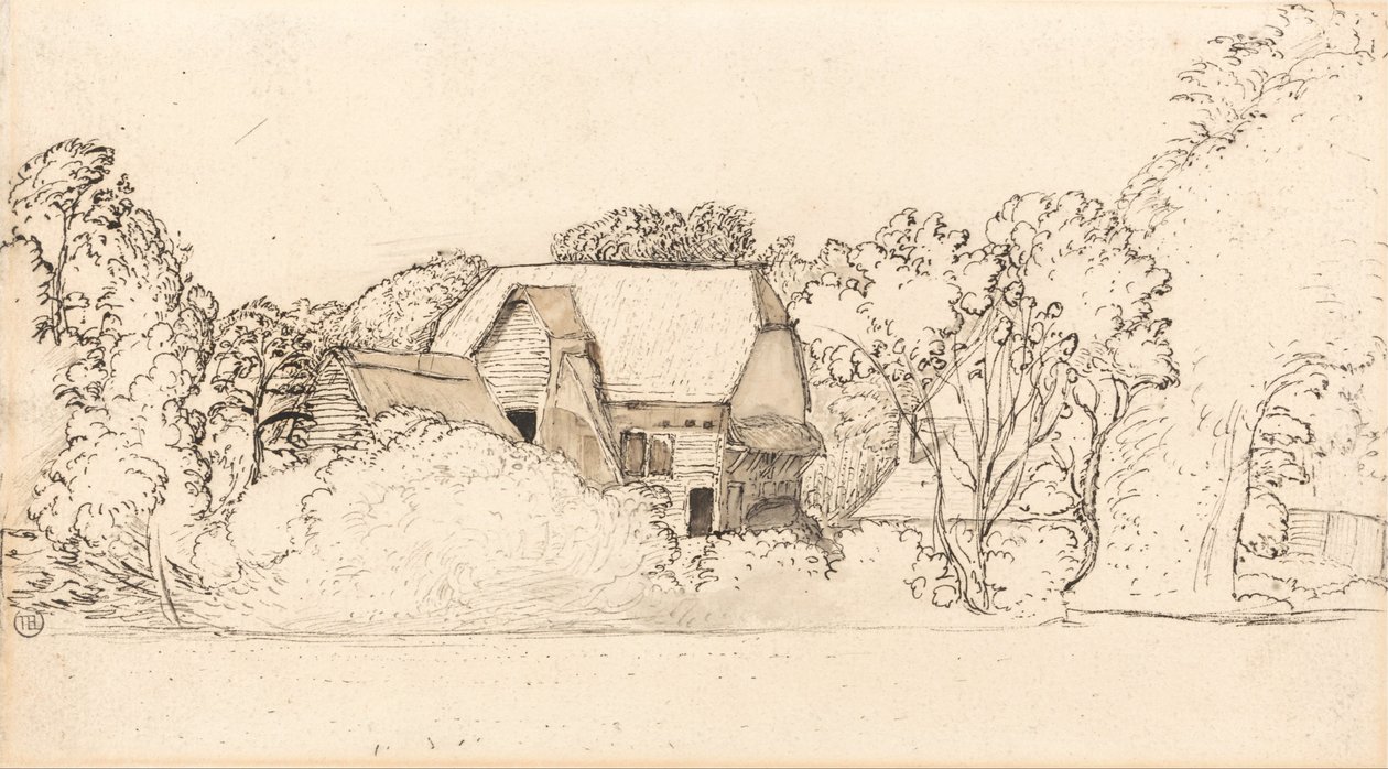 Une ancienne grange à Shoreham - Samuel Palmer