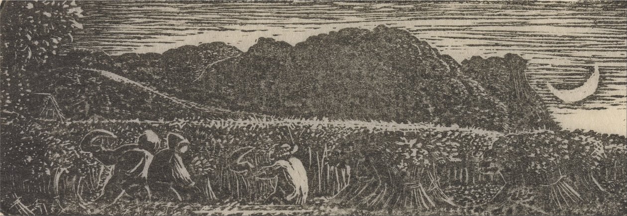 Moisson sous un croissant de lune - Samuel Palmer