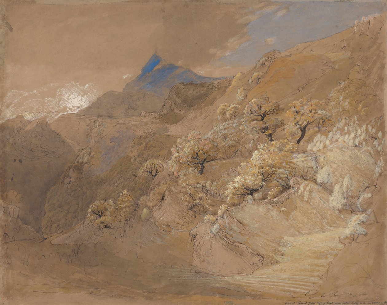 Mont Siabod depuis Tyn-y-Coed près de Capel Curig - Samuel Palmer