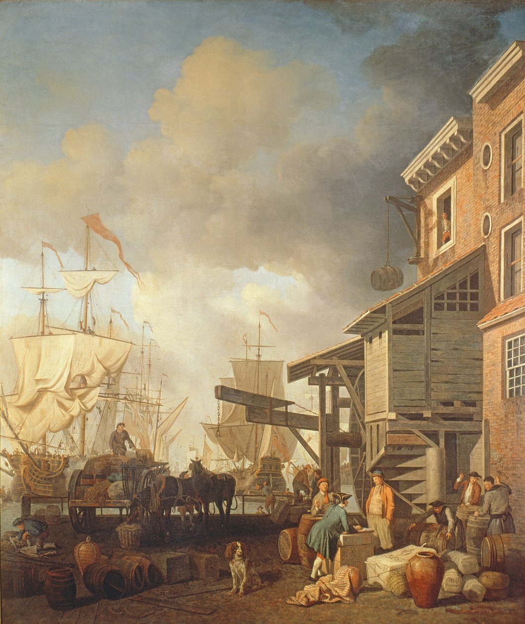 Un quai de la Tamise, vers 1750 - Samuel Scott