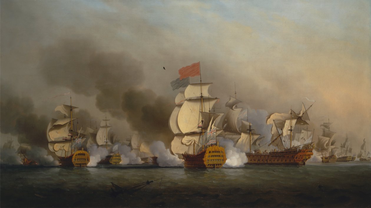 Victoire du vice-amiral Sir George Anson au large du cap Finisterre - Samuel Scott