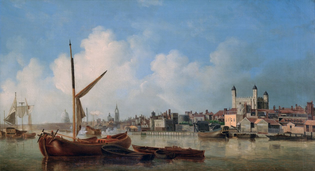 Vue de la Tamise, près de la Tour de Londres - Samuel Scott