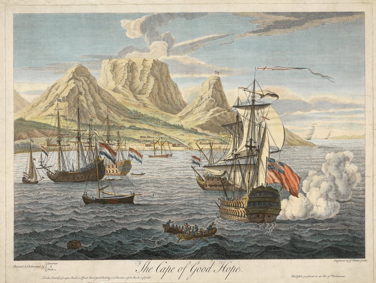 Le Cap de Bonne-Espérance, pub. c. 1731 - Samuel after and Lambert Scott