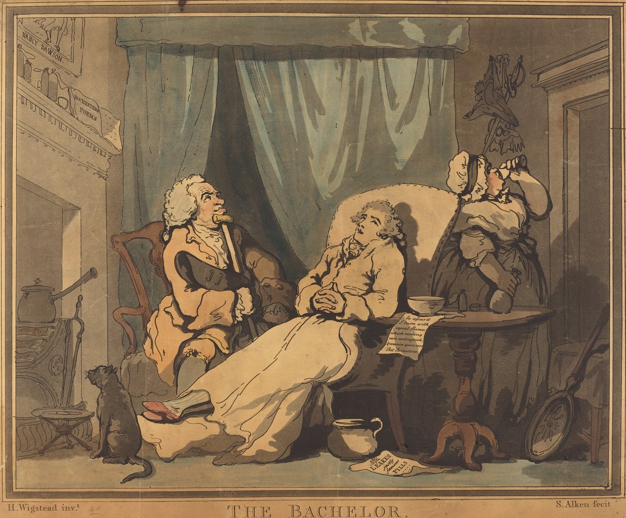 Le célibataire - Samuel Alken after H. Wigstead