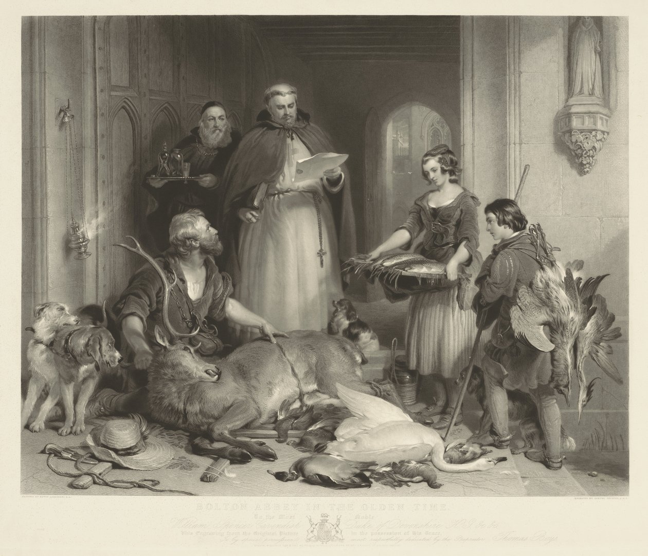 Abbaye de Bolton au temps jadis - Samuel Cousins