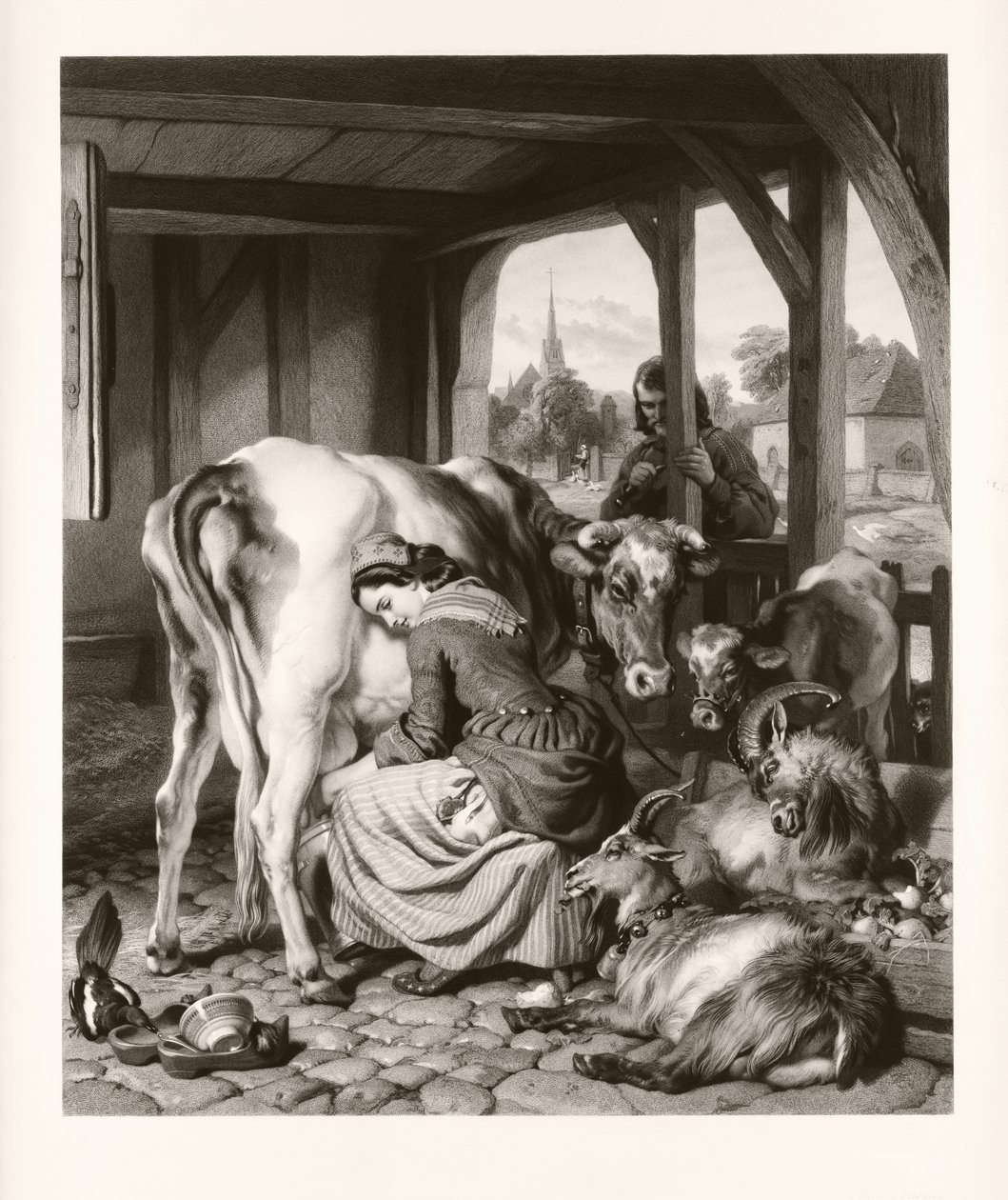 La Servante et la Pie - Samuel Cousins