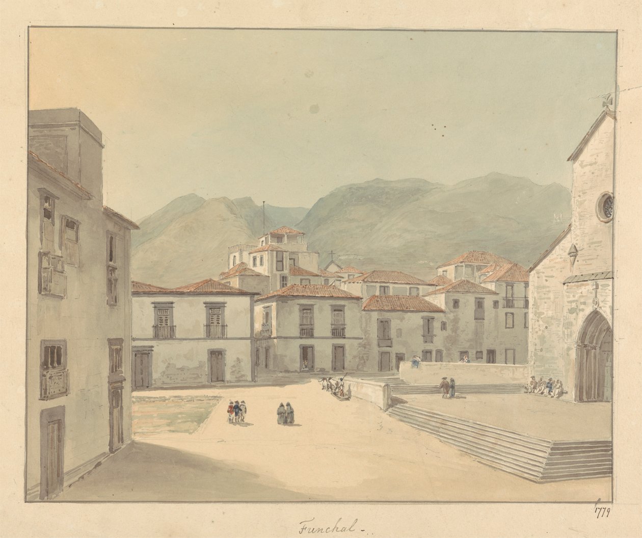 Funchal, Madère : Une Place avec une Église - Samuel Davis