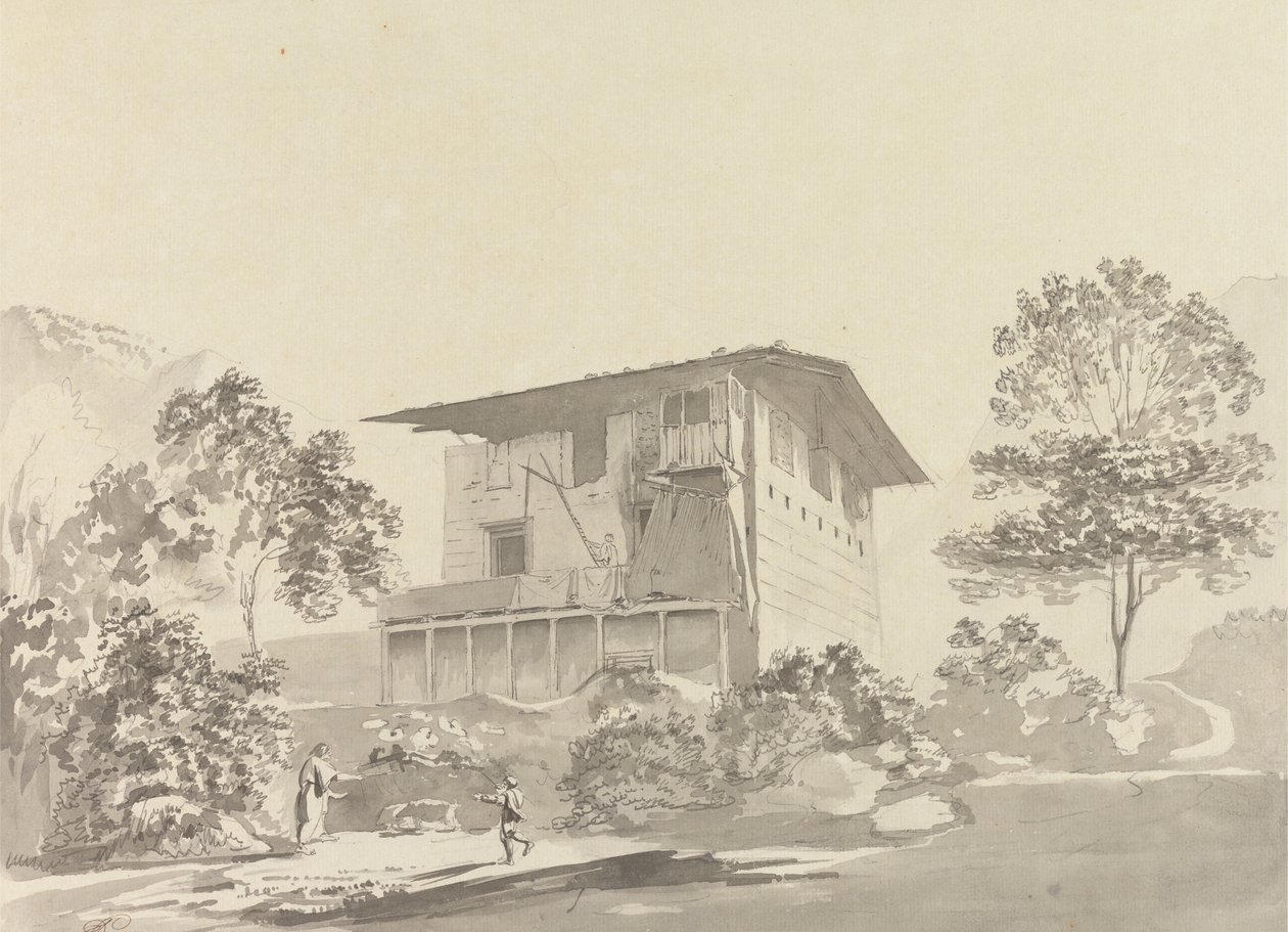 Dans le village près de Tassisudon [Tashicho Dzong] - Samuel Davis