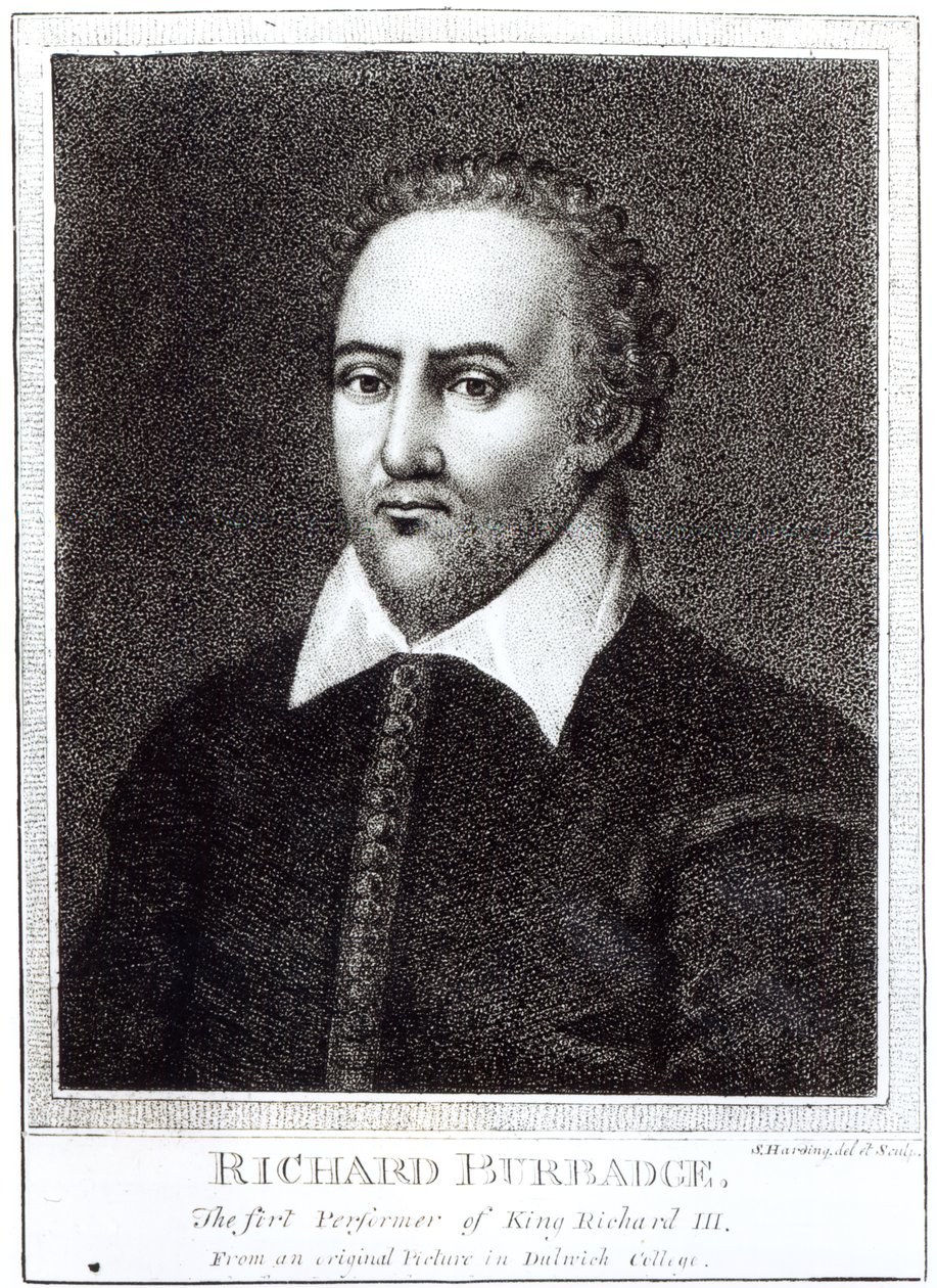 Portrait de Richard Burbadge (1573-1619) - Samuel Harding