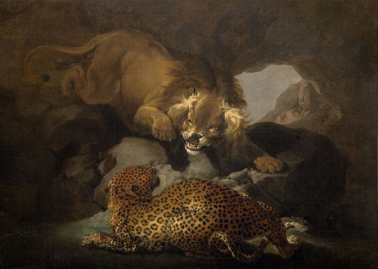Lion et un léopard, 1820 - Samuel Howitt