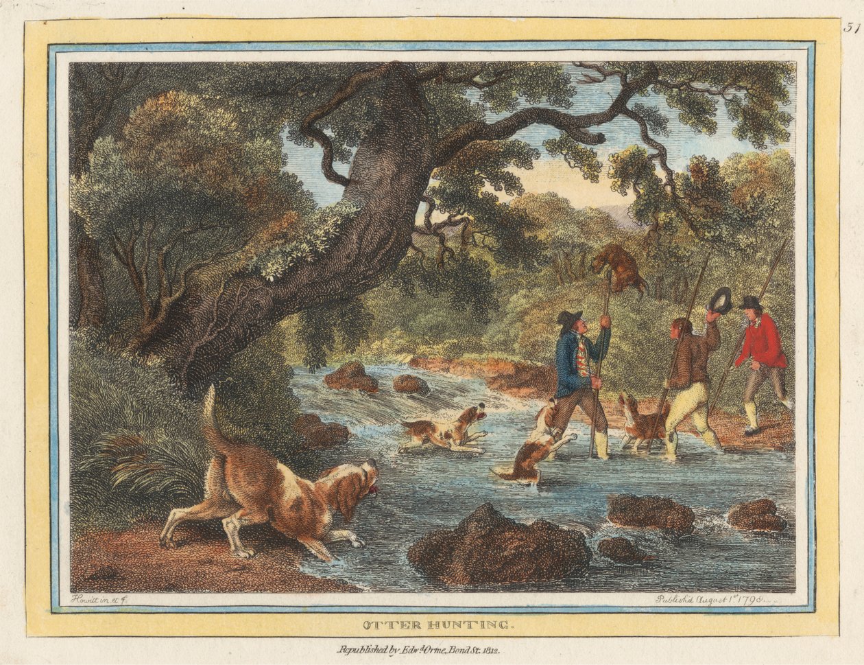 Chasse à la loutre - Samuel Howitt