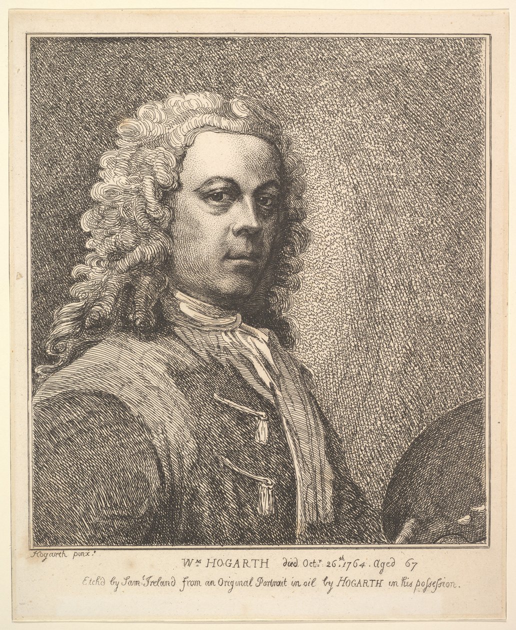 William Hogarth, Autoportrait - Samuel Ireland