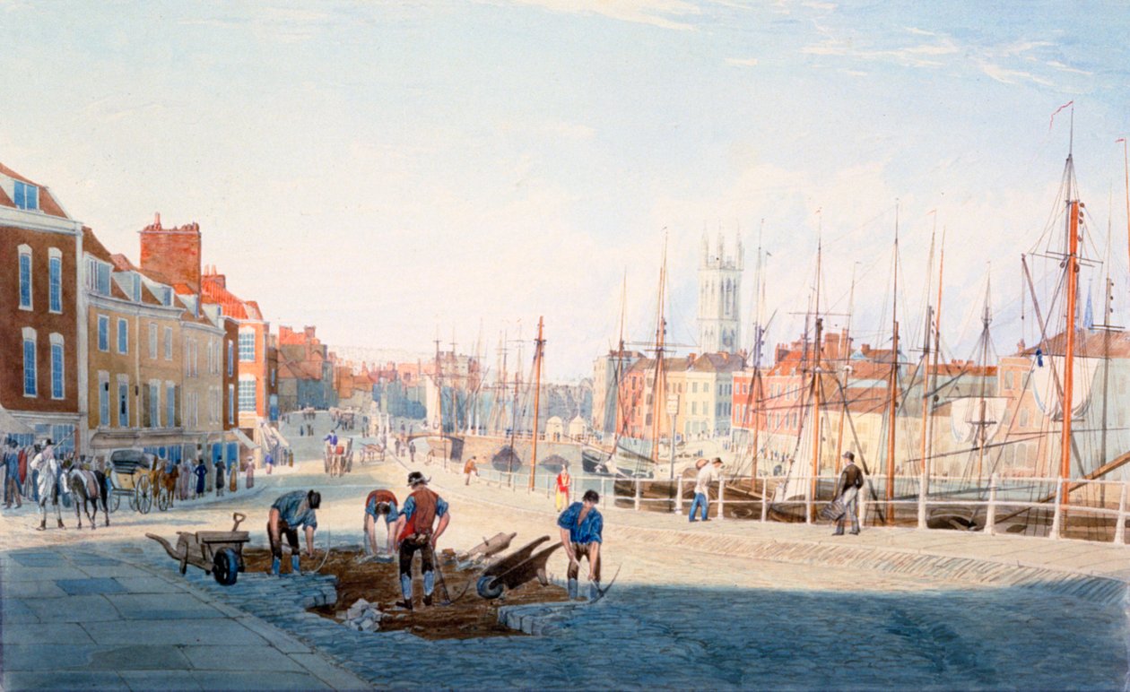 Parade de Saint-Augustin, Bristol, vers 1810 - Samuel Jackson
