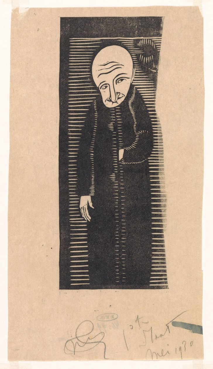 Homme chauve - Samuel Jessurun de Mesquita (signed by artist)