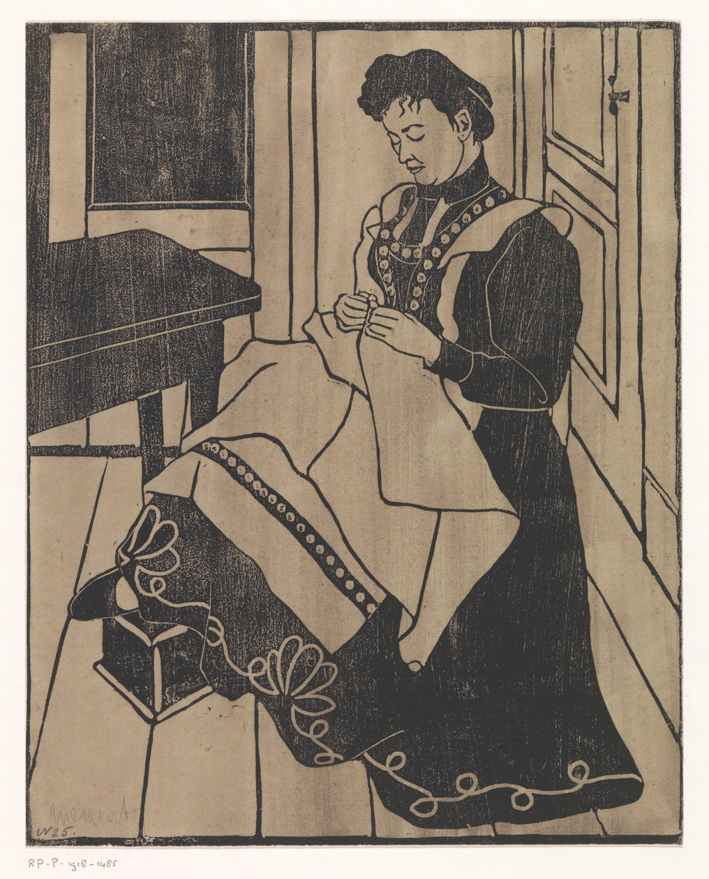 Couturière - Samuel Jessurun de Mesquita (signed by artist)