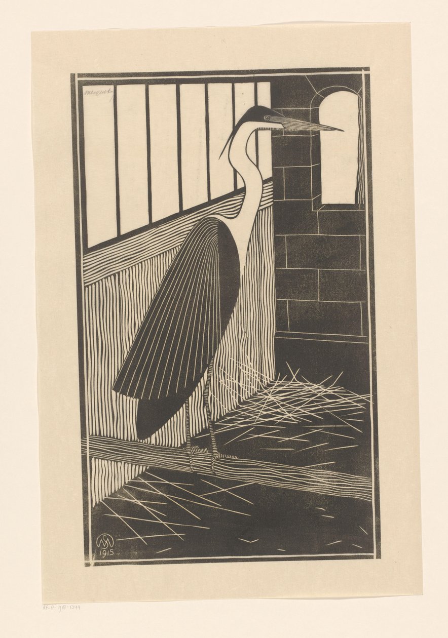 Héron géant - Samuel Jessurun de Mesquita (signed by artist)