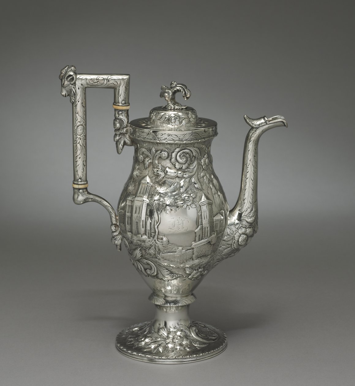 Cafetière néo-rococo, c.1840 - Samuel Kirk