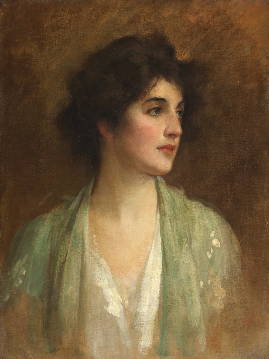 Le châle vert - Samuel Luke Fildes