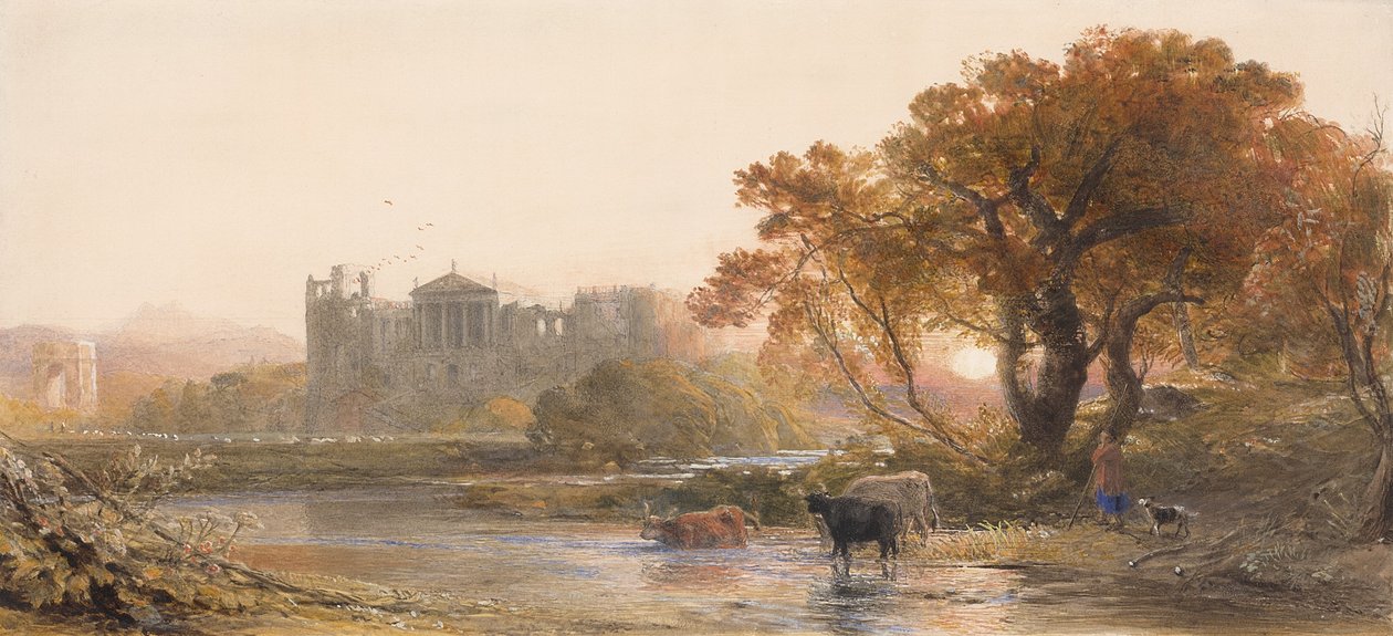 Soirée en Italie, la villa déserte, 1845 - Samuel Palmer