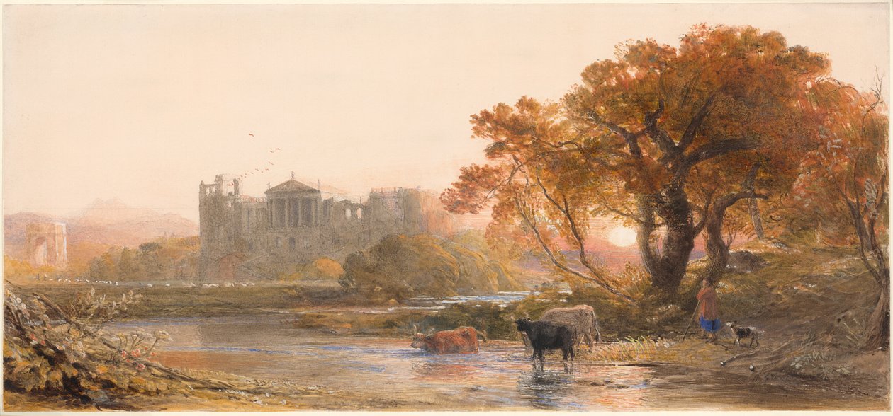 Soir en Italie—la Villa Déserte - Samuel Palmer