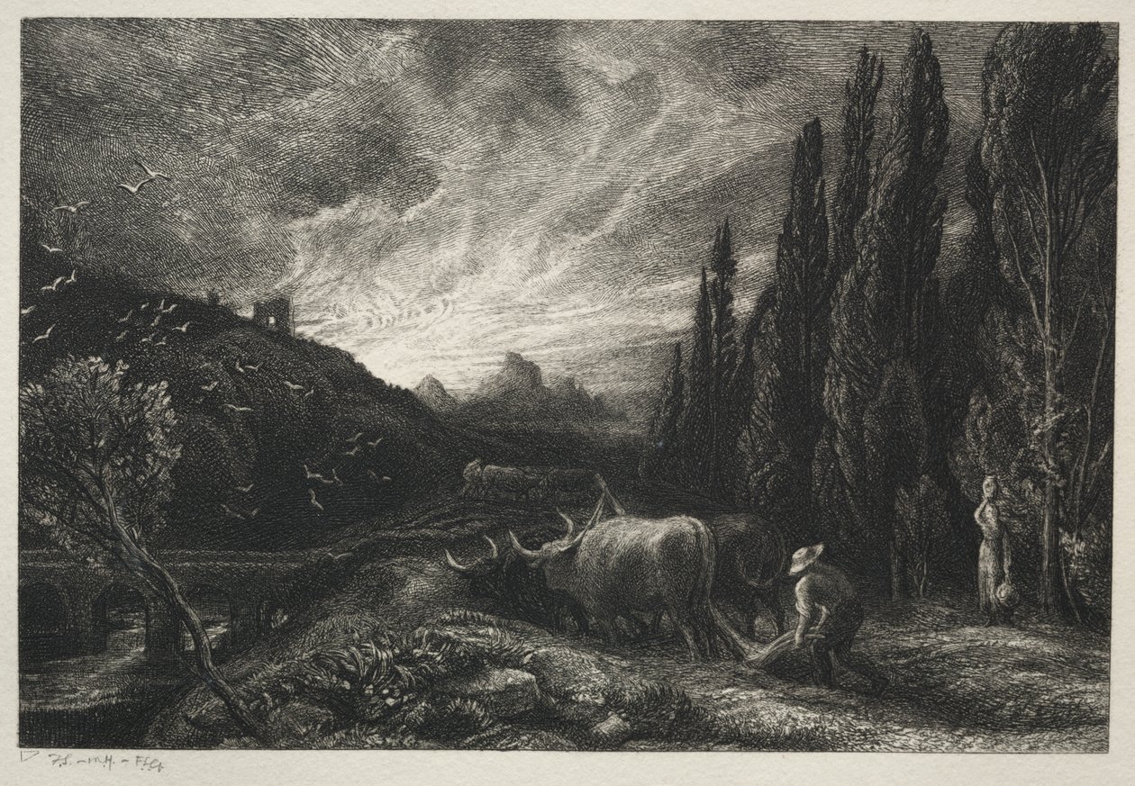 Le Laboureur matinal - Samuel Palmer