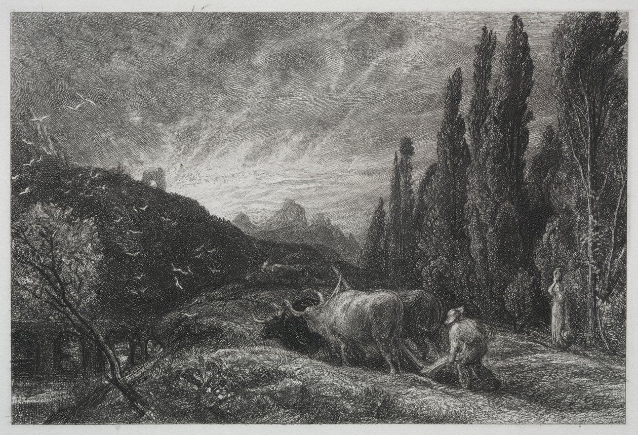 Le Premier Laboureur, avant 1861 - Samuel Palmer