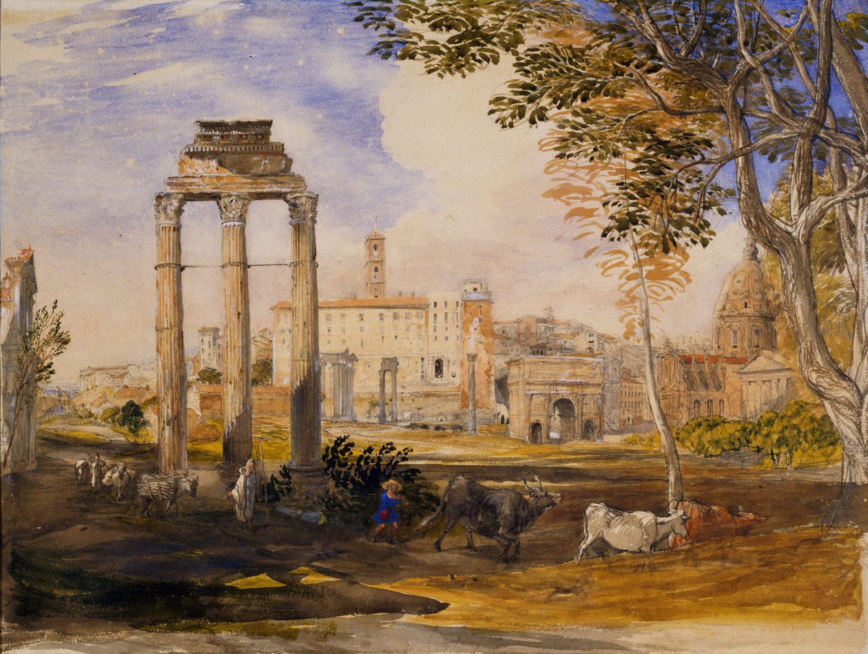 Le Forum, Rome, 1837 - Samuel Palmer