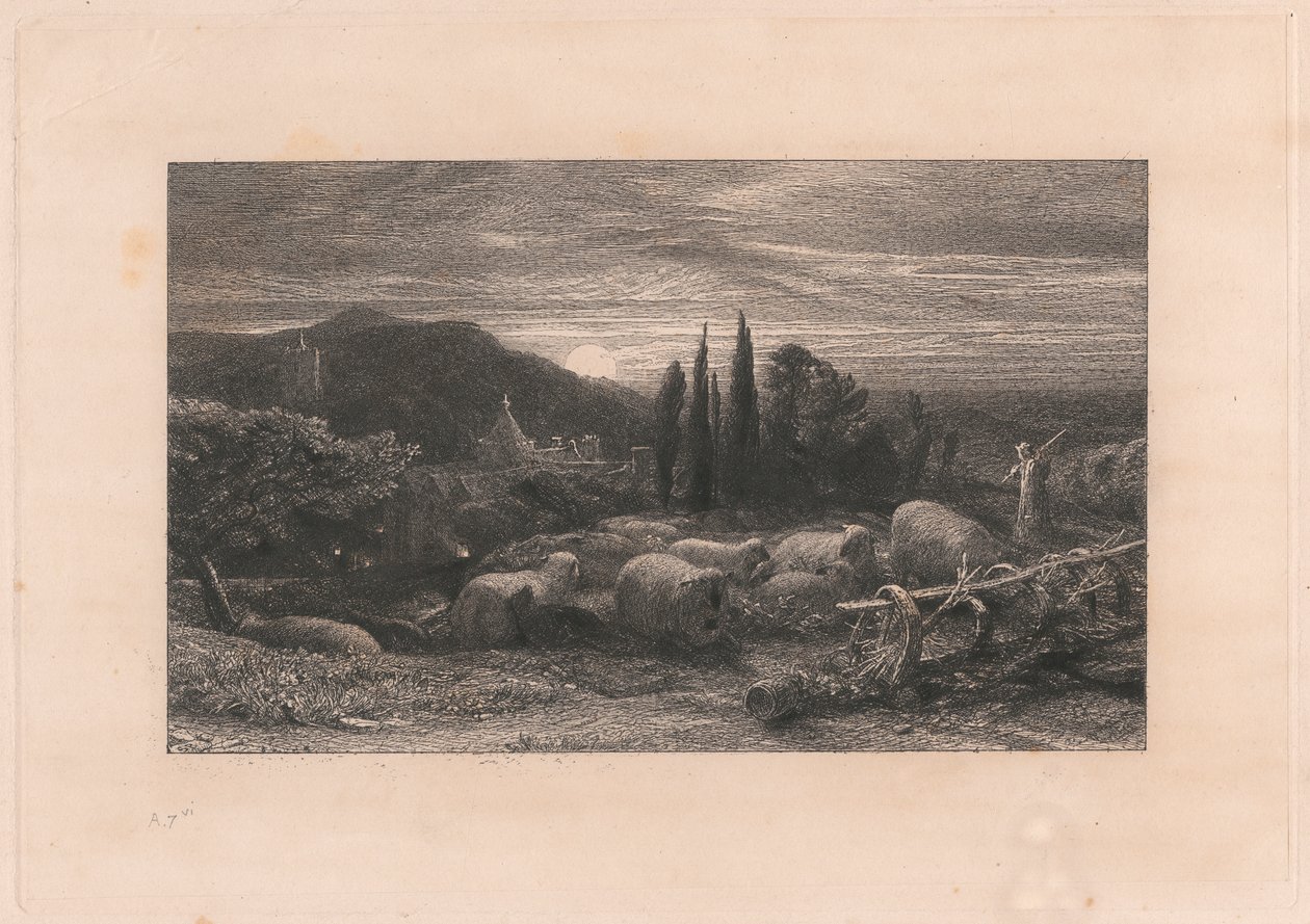 La lune montante - Samuel Palmer
