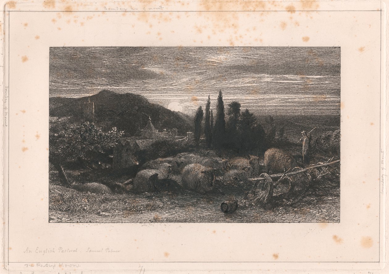 La lune montante - Samuel Palmer