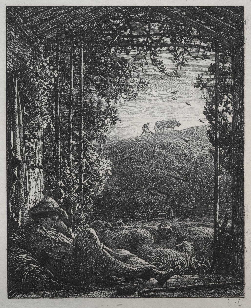 Le Berger endormi - Samuel Palmer
