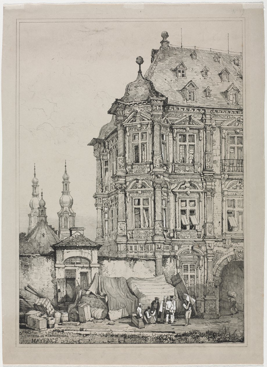 Château de Martinsburg, Mayence, Allemagne - Samuel Prout
