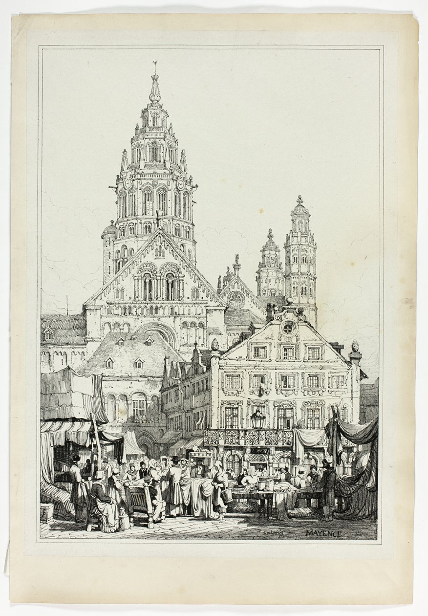 Cathédrale à Mayence - Samuel Prout