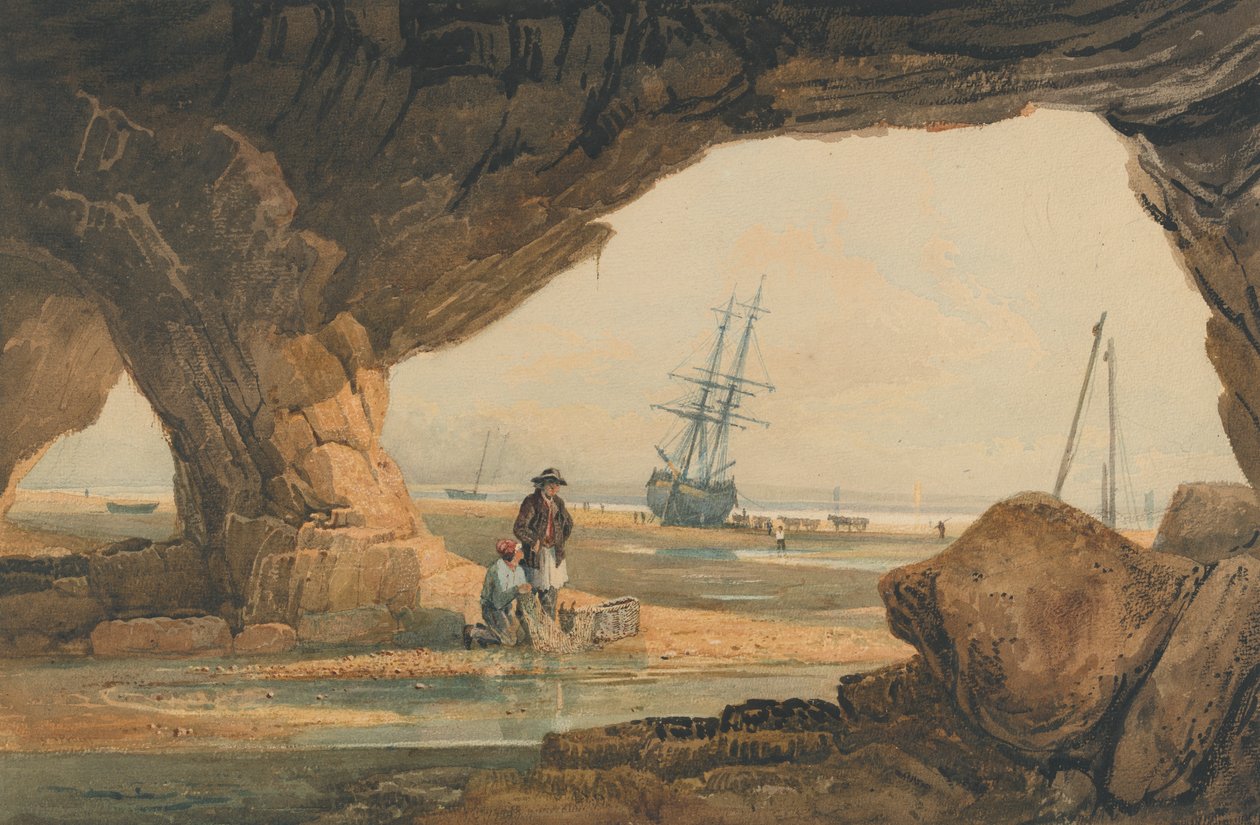Scène Côtière près de Plymouth - Samuel Prout