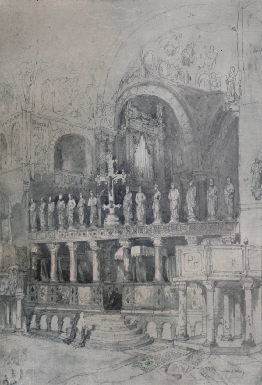 Intérieur de Saint-Marc, vers 1830, 1925 - Samuel Prout