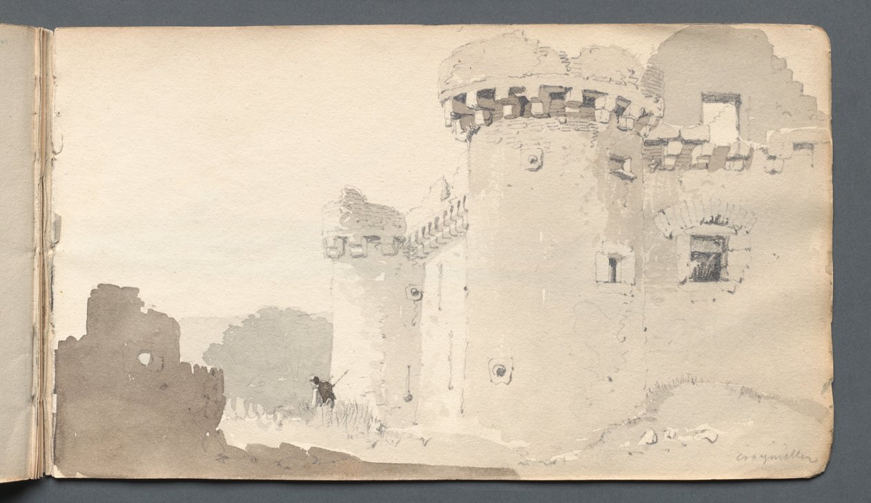 Carnet de croquis : "Château en ruine" - Samuel Prout