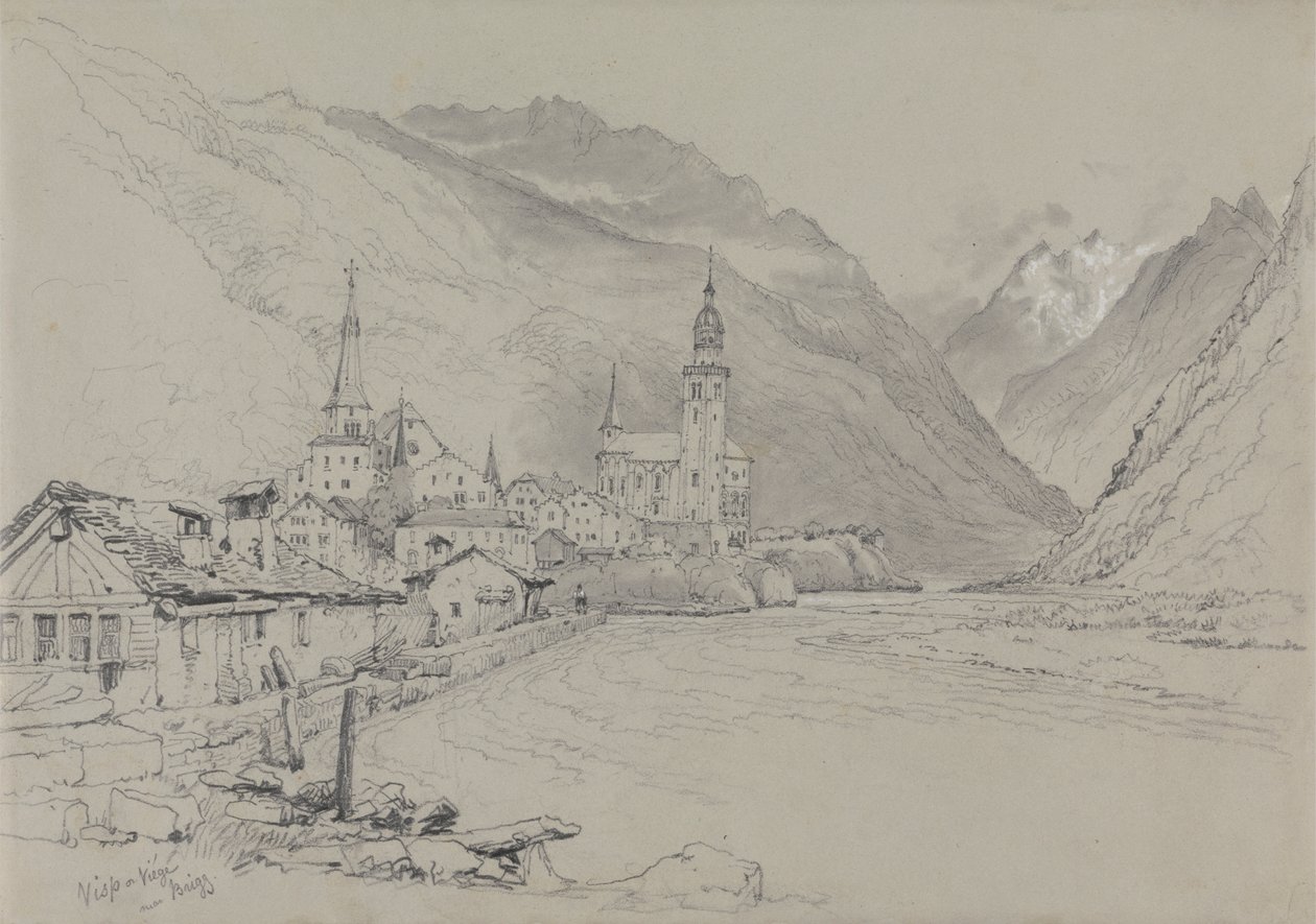 Visp ou Viege, près de Brig - Samuel Prout