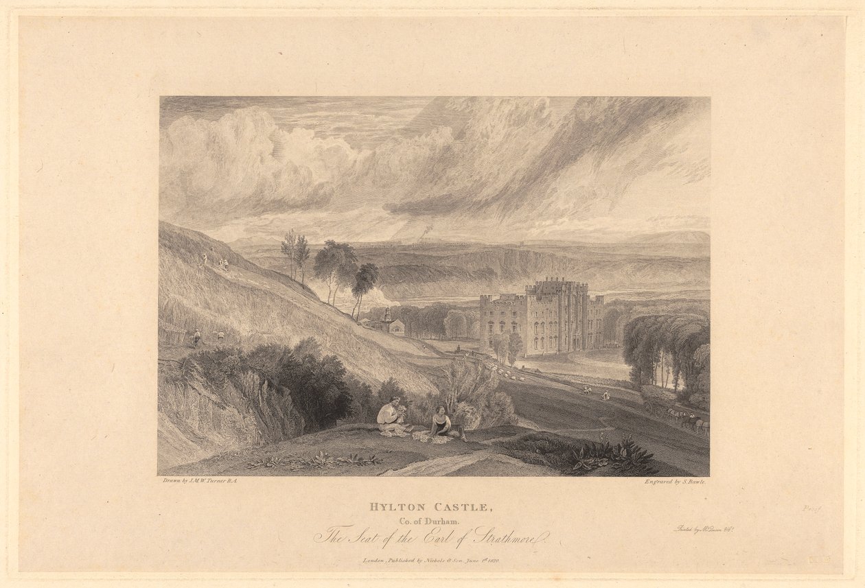 Château de Hylton, Comté de Durham - Samuel Rawle