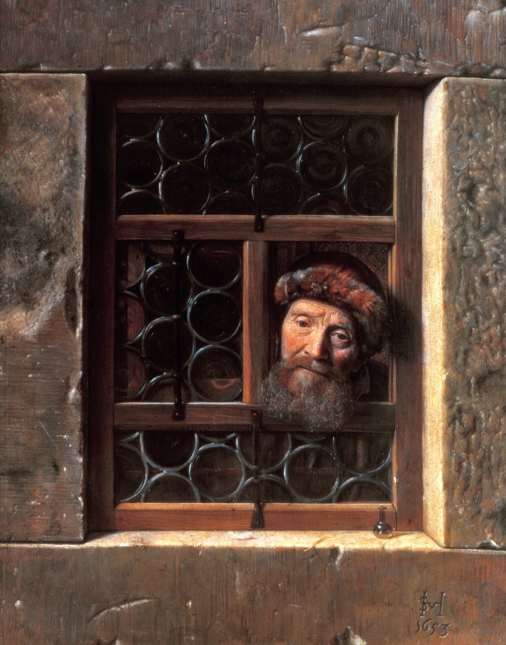 Homme à une fenêtre, 1653 - Samuel van Hoogstraten