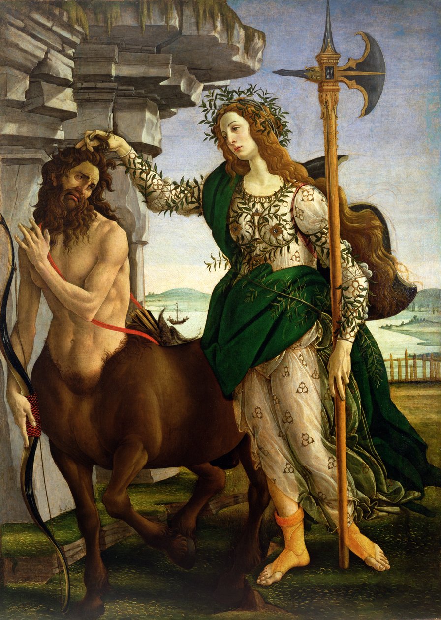 Athéna et le Centaure, vers 1480 - Sandro Botticelli